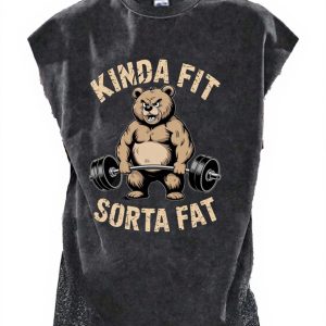 KINDA FIT SORTA FAT  Cut Off Tank
